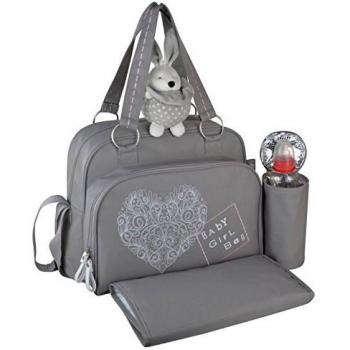 Baby on Board Borsa Fasciatoio per Bambina Grigia