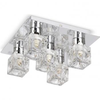 Ritz Ice Cube Silver Ceiling Light