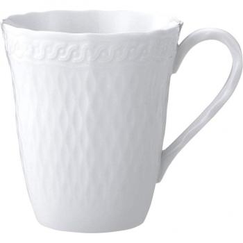 Noritake Feinporzellan Tasse 420 ml Cher Blanc – Spülmaschinengeeignet