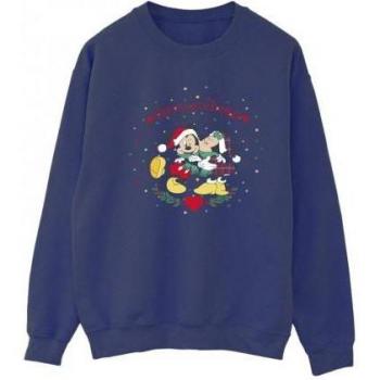 Disney Dames Sweatshirt Mickey Mouse Kerst Zwart L