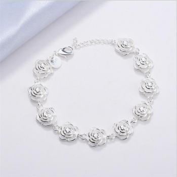 Bracelet Rosé Argent 925 – Collier Bracelet 20 cm