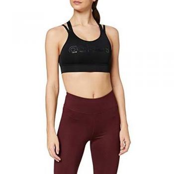 Sujetador de Deporte adidas D2m Brand BT Mujer Negro/Blanco FL8235