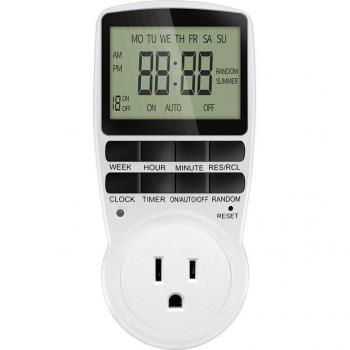 Temporizador Digital con Enchufe Programable para Uso Diario