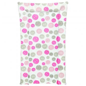 Baby Changing Mat with Buttons for Kids (Pink)
