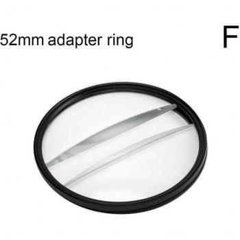 77mm Split Diopter Camera Filter with Rotating Prism and Adapter Rings