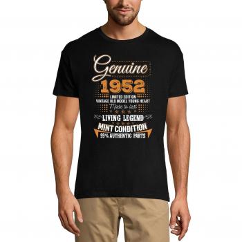 Leggendario XS: T-Shirt Uomo 1952 – Edi. Limitata Sabbia d’Argento per il 69° Compleanno