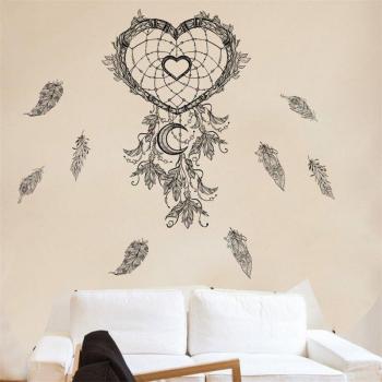 Autocollants décoratifs attrape-rêves et plumes