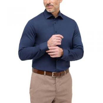 ETERNA SLIM FIT Performance Shirt, navy, Größe 44