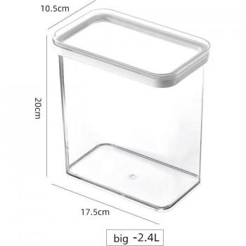 Estante de almacenamiento de alimentos transparente