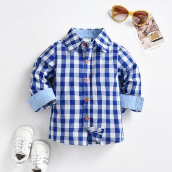 Tienda de Moda Bebé Camisa Larga a Cuadros