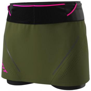 Short‑jupe Dynafit Ultra 2‑en‑1 Vert Kaki Femme – M