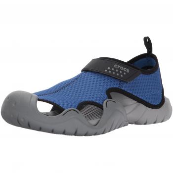 Sandalia Crocs Swiftwater, Hombre, Azul (Blue Jean/Slate Grey)