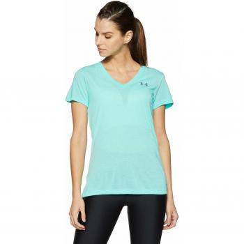 Under Armour Women's Threadborne Short Sleeve Shirt Green XS