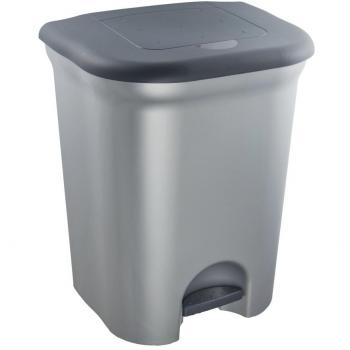 Keeeper Tret-Abfallbehälter Torge, 2x 11 l, Silber