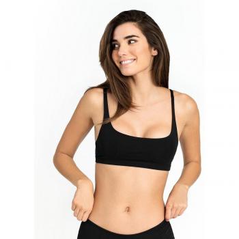 Bread & Boxers GOTS Soft Bra BH für Damen Schwarz
