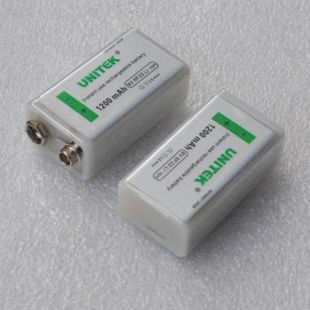 Batterie 6F22 Lithium-ion 9V Rechargeable USB 1200mAh