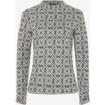 MORE&MORE Jersey Langarmshirt grau für den Herbst