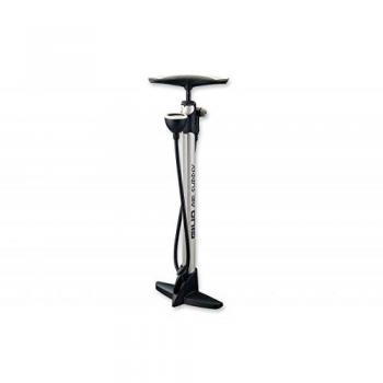 Pompa a Pedale Giyo GF-36P con Manometro, Argento