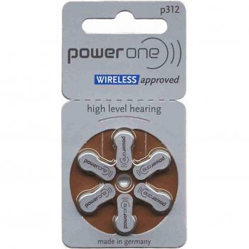 Batterie Powerone 312, 60 pezzi, marrone, confezione economica