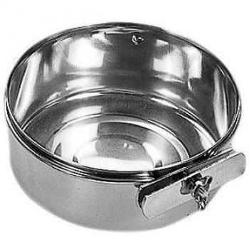 Comedero de Acero Inoxidable con Tornillo 280ml 9cm