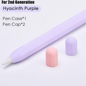 Étui silicone pour stylet Apple, protection anti-chute, coloris assortis