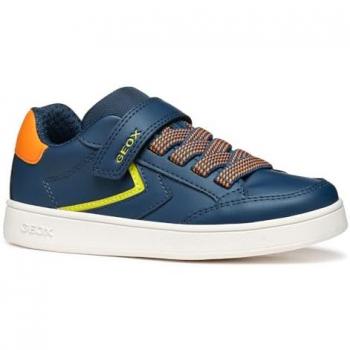 Geox Sneaker Eclyper Bianco Lime Green