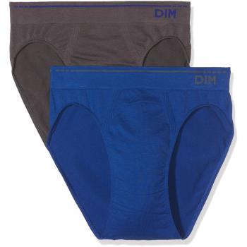 Unno DIM Slip Algodón sin Costuras Pack de 2, Azul
