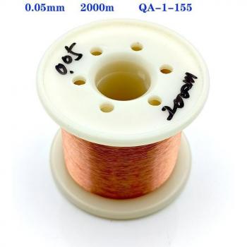 2000m Fine Enameled Copper Winding Wire 0.05 0.06 0.07MM Class 155 UEW Polyurethane Magnet Wire