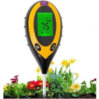 PlantPal Multi-Function Soil Tester for pH, Light, Moisture, and Temperature