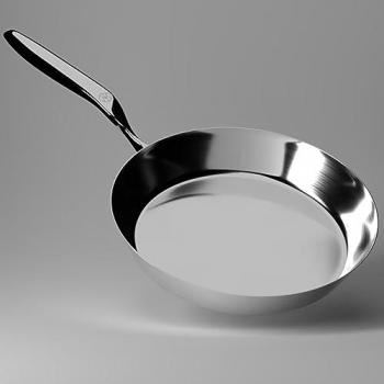 NAKOA Edelstahl Bratpfanne für alle Herdarten