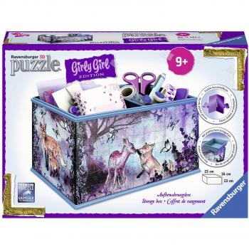 Ravensburger 3D-Puzzle 12084 – Girly Girl Edition Tiertrend-Aufbewahrungsbox, 216 Stück