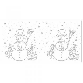 Ludwig Bähr Schneemann‑LED Tischlicht Filigrano 8×14 cm – 5 Stück, 5‑blattige Montage