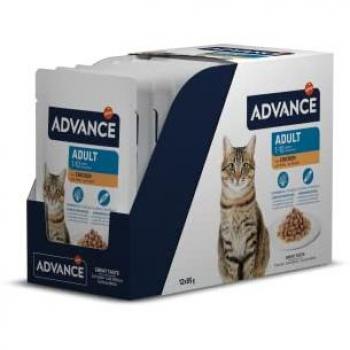 Advance Gatos Adultos Bocaditos Húmedos Pollo 12 x 85 g
