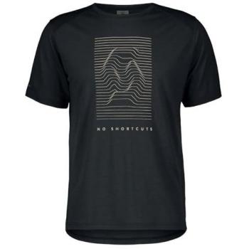 Scott Defined Merino Black Graphic Top – M for Men