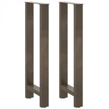 Acessório VidaXL: Pernas de Mesa 2pcs 40x101cm Aço Natural