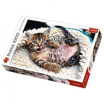 Cheerful Kitten 1000 Piece Jigsaw by Trefl