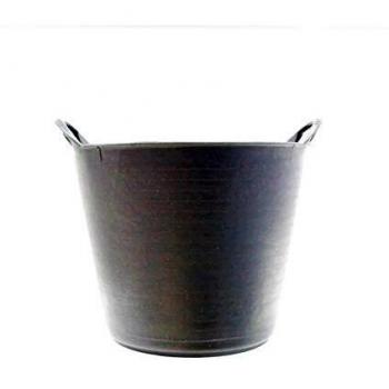 Cestello in Polietilene Nero 26L – Doppio Manico