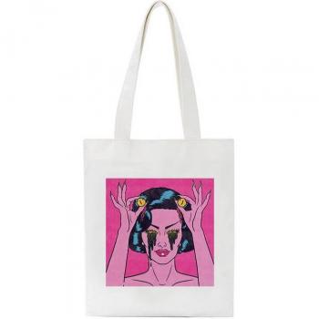Vintage Casual Demon Horror Tote Bag