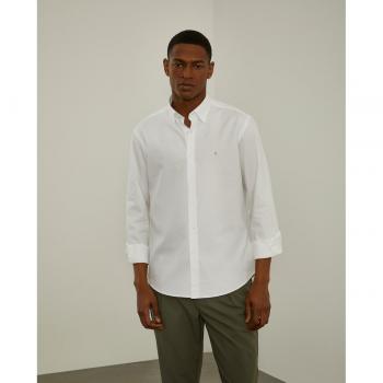 Camisa de algodón blanca para hombre Lion of Porches
