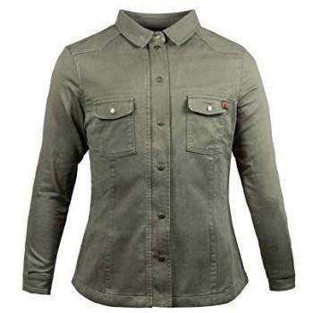 Camicia John Doe Motoshirt XTM Verde XL per Donna