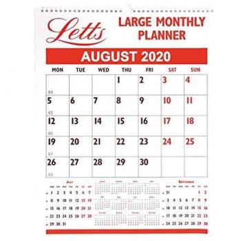 Letts Academic Year 2020-2021 Large Monthly Planner