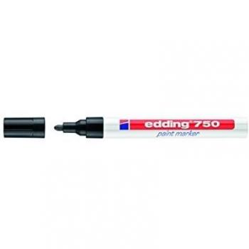 EDDING 750 Lackmarker Schwarz, 10er Set, 2-4 mm