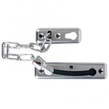 Retenedor de puerta con cadena de acero inoxidable