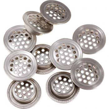 10Pcs Stainless Steel Air Vent Louver Covers for Wardrobe