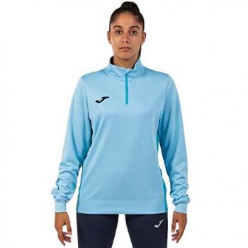 Winner II Felpa Mezza Zip Blu Pastello Joma Donna