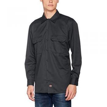 Dickies Men’s Long Sleeve Work Shirt – Charcoal Grey, Small, Regular Cut