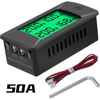Volt‑ampèremètre portable pour 12 V, 24 V, 48 V, 96 V