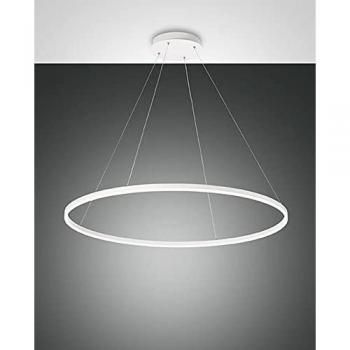 Giotto Lueur suspendue LED 60W en blanc – Fabas Luce