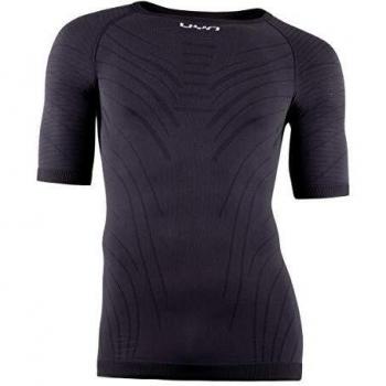Uyn Motyon 2.0 Black Short Sleeve Base Layer for Men, L-XL