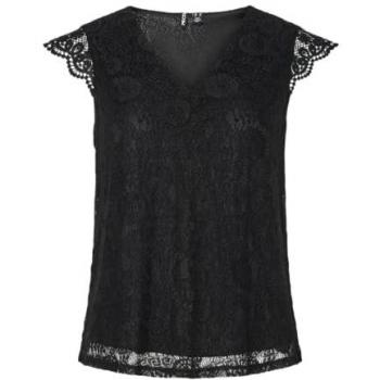Pieces Damenoberteil PCOLLINE SL LACE V-AUSSCHNITT